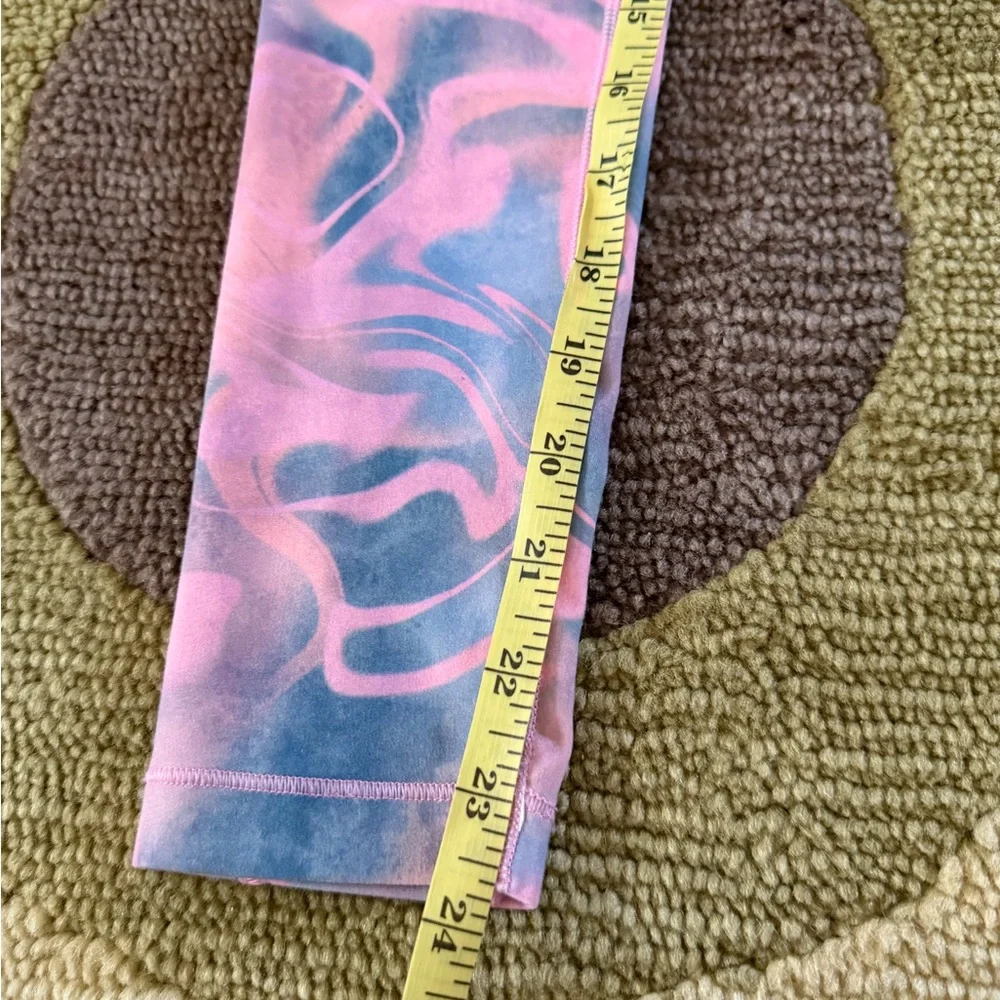 Athleta Girl High Rise Stash Your Treasures Tight Leggings Pink Pattern Medium